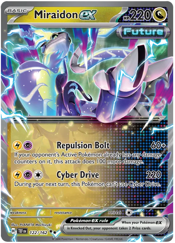 Miraidon ex Temporal Forces Pokemon Single 122/162