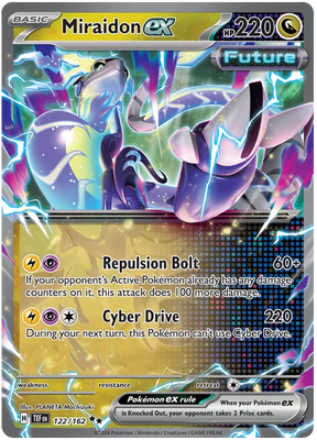 Miraidon ex Temporal Forces Pokemon Single 122/162