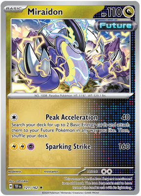 Miraidon Temporal Forces Pokemon Single 121/162