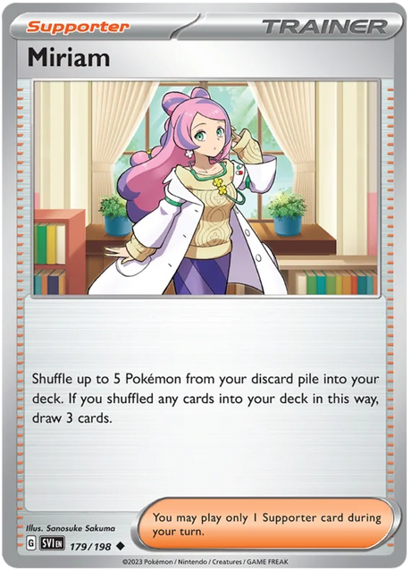 Miriam Scarlet & Violet Base Set Pokemon Card Single