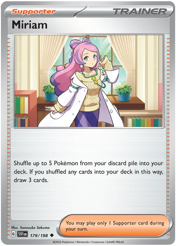 Miriam Scarlet & Violet Base Set Pokemon Card Single