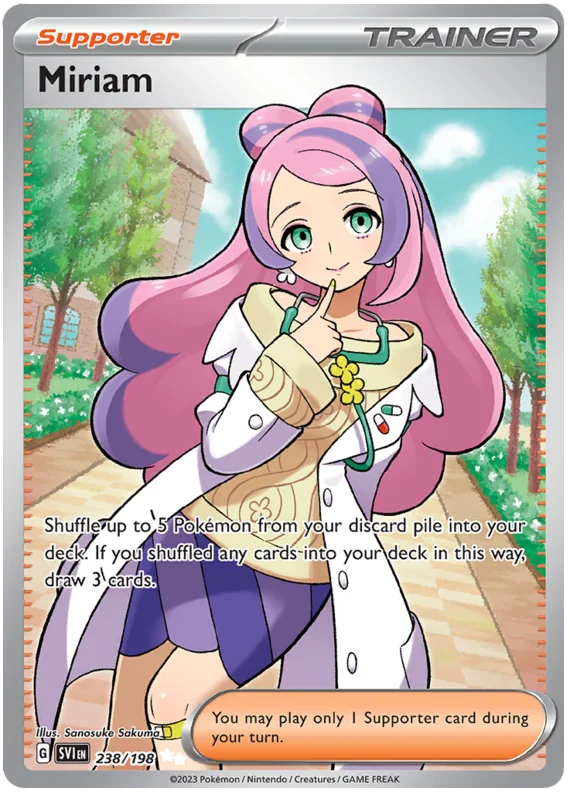 Miriam Full Art Scarlet & Violet Base Set Pokemon Card Single