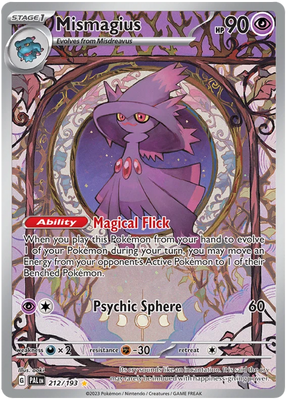 Mismagius Illustration Rare Paldea Evolved Single Pokemon Card