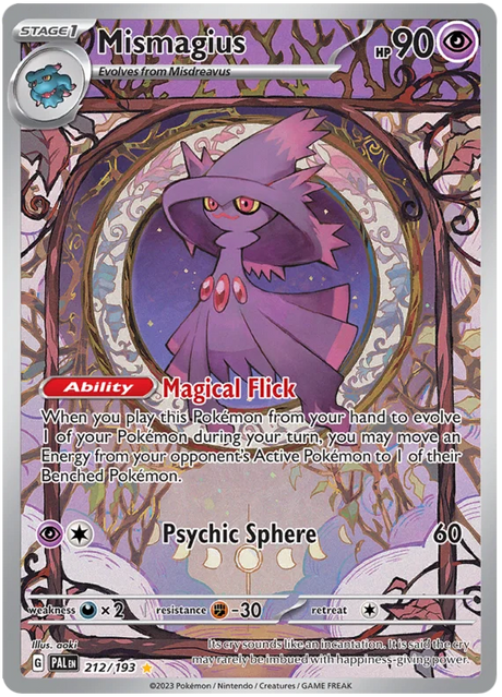 Mismagius Illustration Rare Paldea Evolved Single Pokemon Card