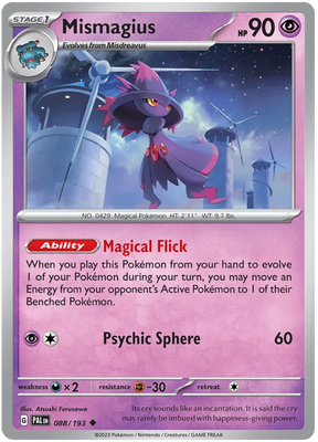Mismagius Paldea Evolved Single Pokemon Card