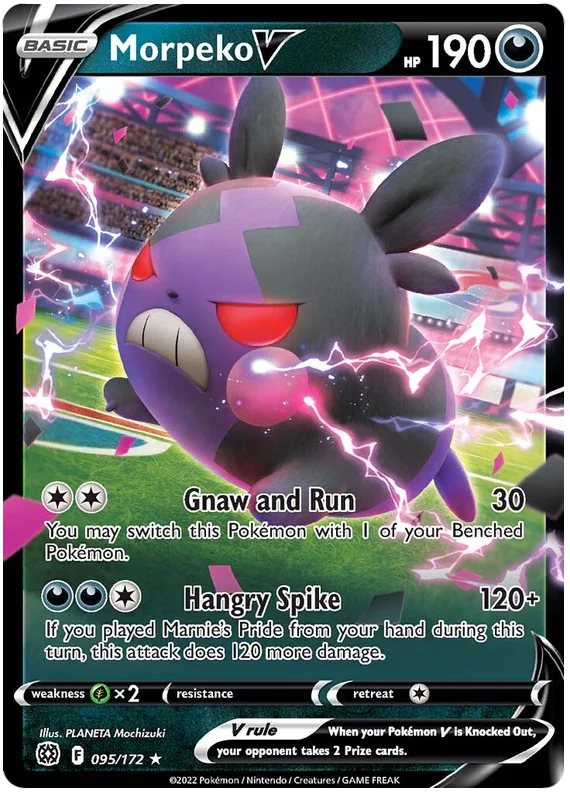 Morpeko V Brilliant Stars Pokemon Card Singles 095/172