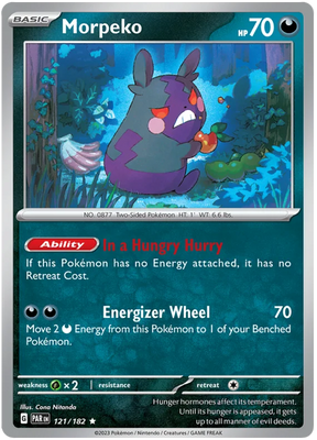 Morpeko Paradox Rift Single Pokemon Card 121/182