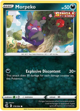 Morpeko Fusion Strike Pokemon Card Singles 179/264