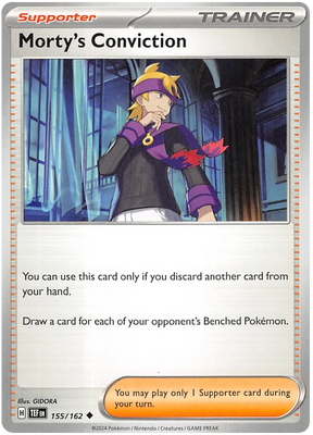 Morty's Conviction Temporal Forces Pokemon Single 155/162