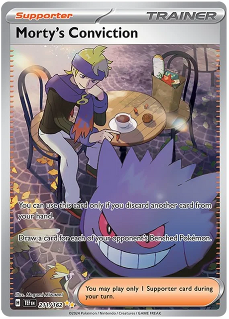 Morty's Conviction Temporal Forces Pokemon Single 211/162