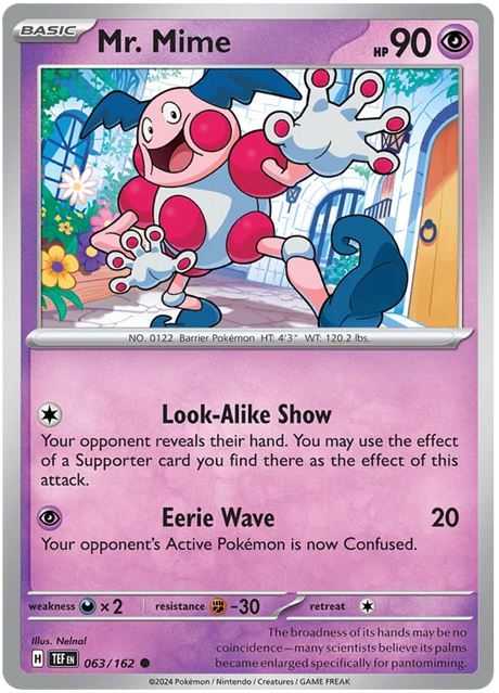Mr. Mime Temporal Forces Pokemon Single 063/162