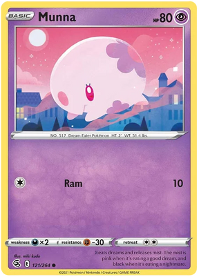 Munna Fusion Strike Pokemon Card Singles 121/264