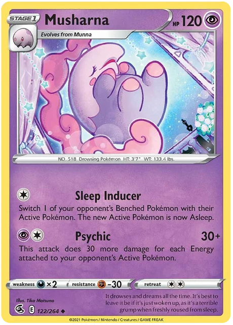 Musharna Fusion Strike Pokemon Card Singles 122/264