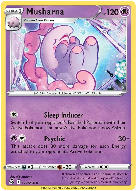 Musharna Fusion Strike Pokemon Card Singles 122/264