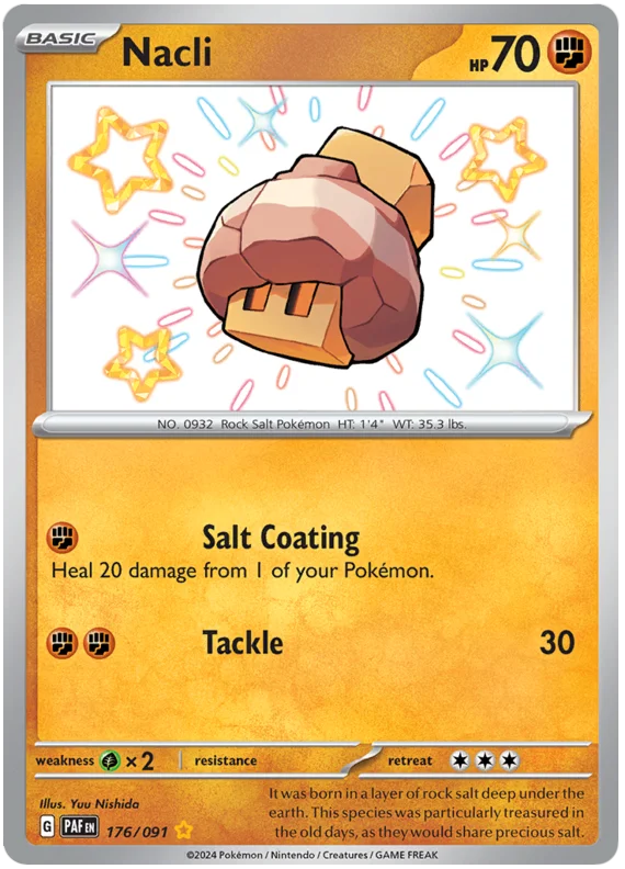 Nacli Paldean Fates Pokemon Card Single 176/091