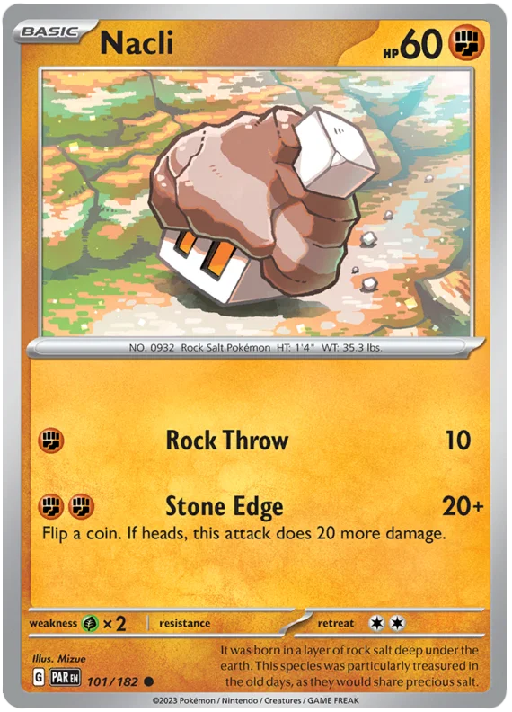 Nacli 101 Paradox Rift Single Pokemon Card 101/182