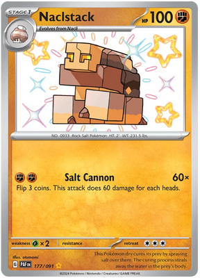 Naclstack Paldean Fates Pokemon Card Single 177/091
