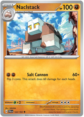 Naclstack Paldea Evolved Single Pokemon Card