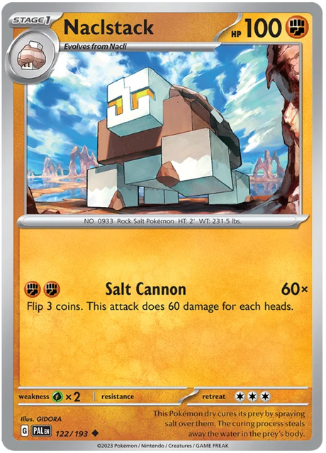 Naclstack Paldea Evolved Single Pokemon Card