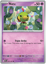 Natu Paldean Fates Pokemon Card Single 025/091