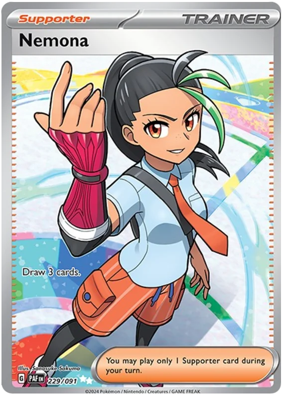 Nemona Paldean Fates Pokemon Card Single 229/091