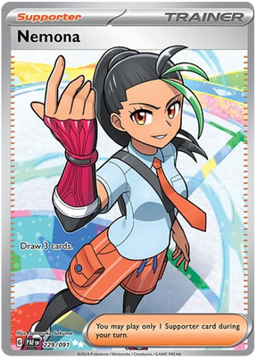 Nemona Paldean Fates Pokemon Card Single 229/091