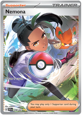 Nemona Paldean Fates Pokemon Card Single 238/091