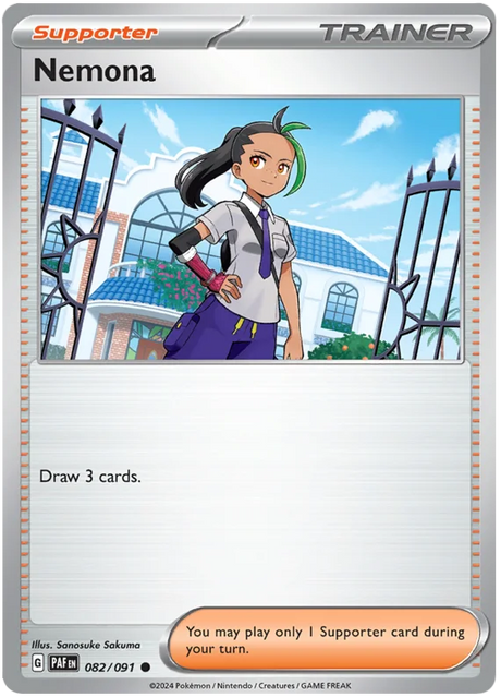 Nemona Paldean Fates Pokemon Card Single 082/091