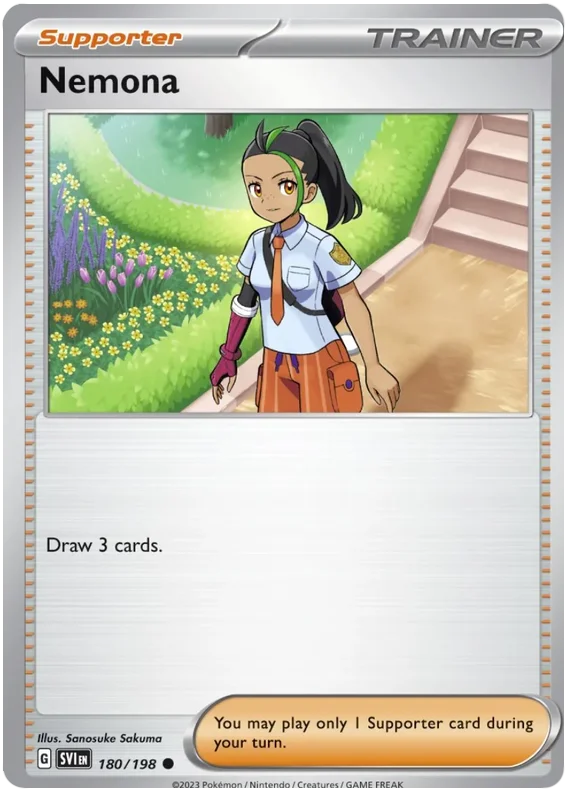 Nemona Scarlet & Violet Base Set Pokemon Card Single
