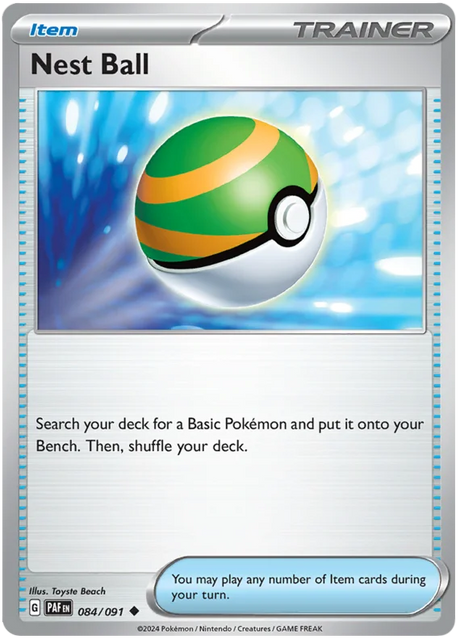 Nest Ball Paldean Fates Pokemon Card Single 084/091