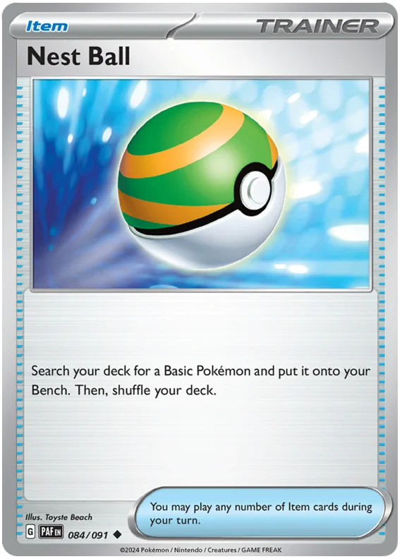 Nest Ball Paldean Fates Pokemon Card Single 084/091