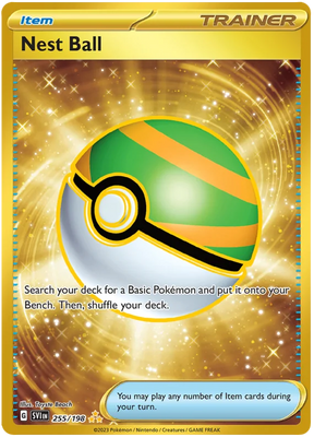 Nest Ball Gold Scarlet & Violet Base Set Pokemon Card Single