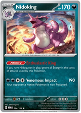 Nidoking 151 Single Pokemon Card
