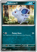 Nidoran Female 151 Single Pokemon Card