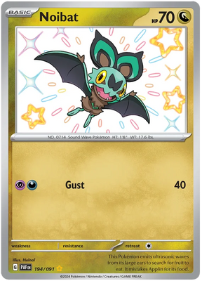 Noibat Paldean Fates Pokemon Card Single 194/091