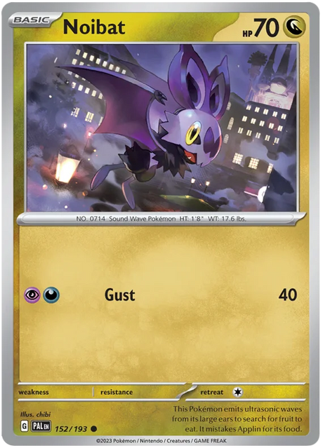 Noibat Paldea Evolved Single Pokemon Card