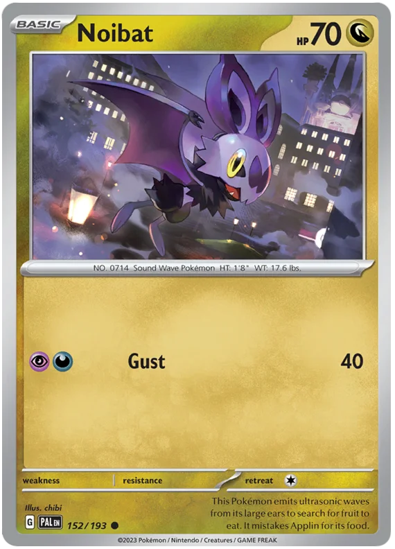 Noibat Paldea Evolved Single Pokemon Card