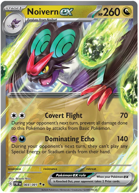 Noivern ex Paldean Fates Pokemon Card Single 069/091