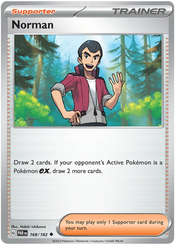 Norman Paradox Rift Single Pokemon Card 168/182