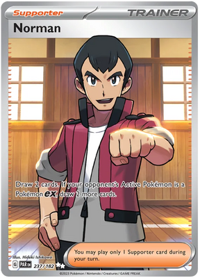 Norman Full Art Paradox Rift Single Pokemon Card 237/182