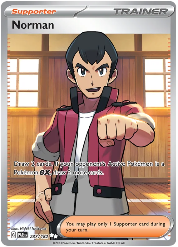 Norman Full Art Paradox Rift Single Pokemon Card 237/182