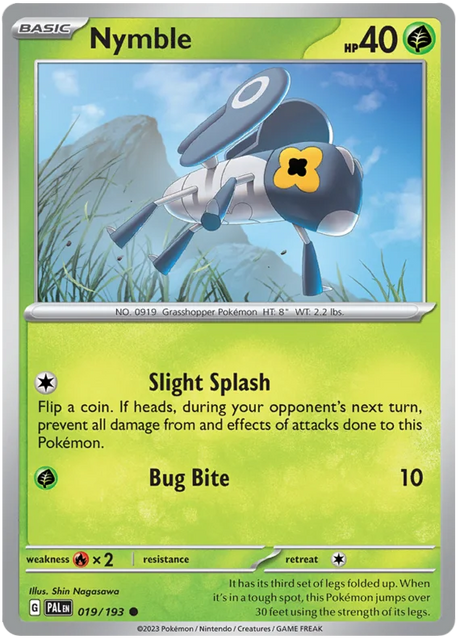 Nymble 019 Paldea Evolved Single Pokemon Card
