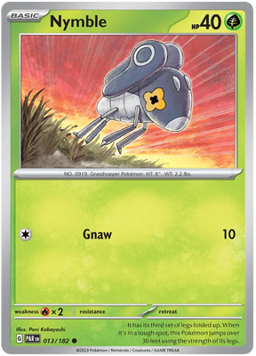 Nymble 013 Paradox Rift Single Pokemon Card 013/182