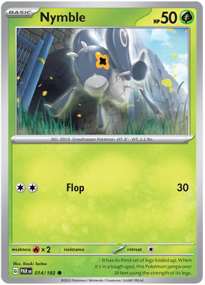Nymble 014 Paradox Rift Single Pokemon Card 014/182