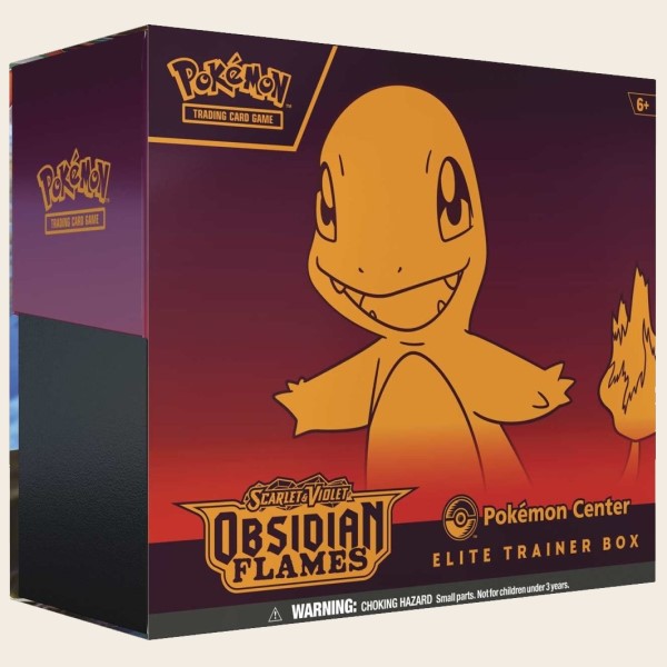 Pokemon Center Obsidian Flames Elite Trainer Box Featuring Charmander (SV3)