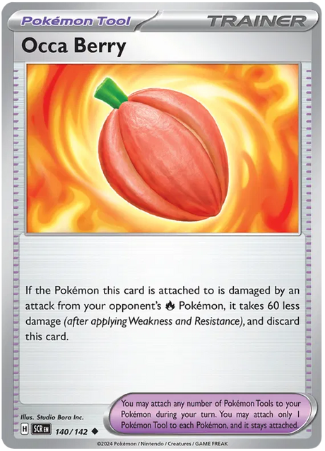 Occa Berry Stellar Crown Pokemon Single Card 140/142