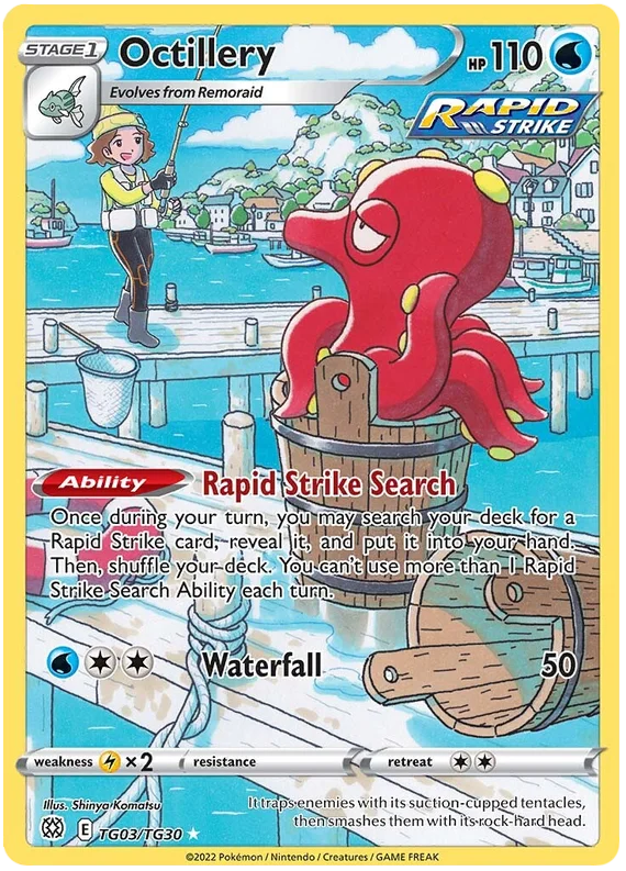 Octillery Brilliant Stars Trainer Gallery Pokemon Card Singles TG03/TG30
