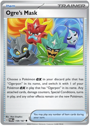 Ogre's Mask Twilight Masquerade Pokemon Single 159/167