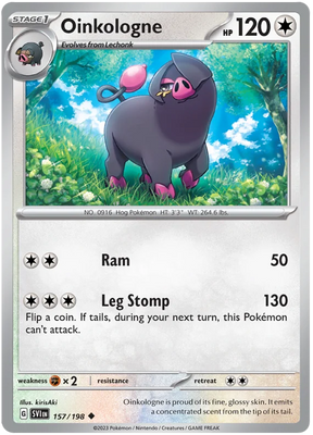 Oinkologne Scarlet & Violet Base Set Pokemon Card Single
