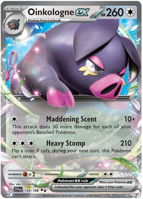 Oinkologne ex Scarlet & Violet Base Set Pokemon Card Single